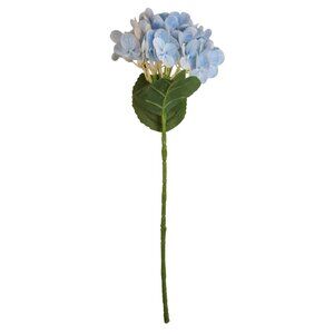 Soft Blue Artificial Hydrangea Stem Silk Flower Light Faux Floral Wedding Decor